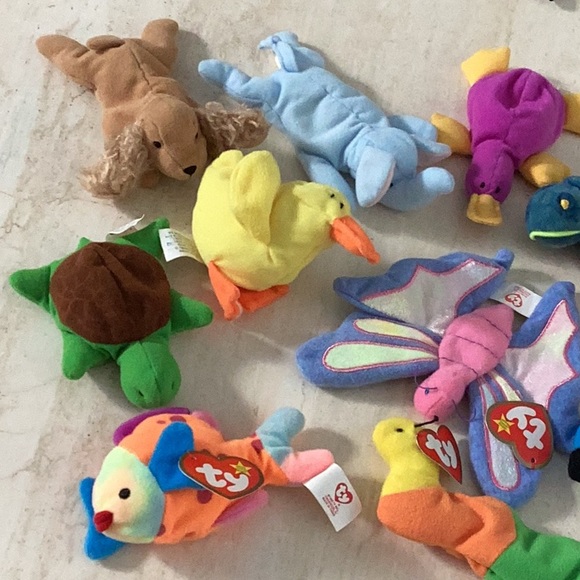 Ty Teenie Beanie Babies 1993 Vintage 90s Toys Animals Lot Of 11 McDonald’s Toy - Picture 3 of 11